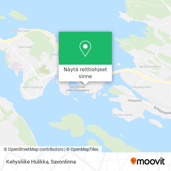 Kehysliike Hulikka kartta