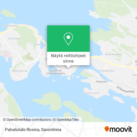 Palvelutalo Rosina kartta