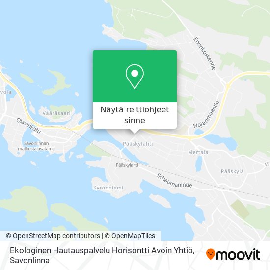 Ekologinen Hautauspalvelu Horisontti Avoin Yhtiö kartta