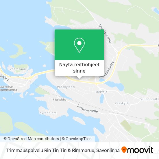 Trimmauspalvelu Rin Tin Tin & Rimmaruu kartta