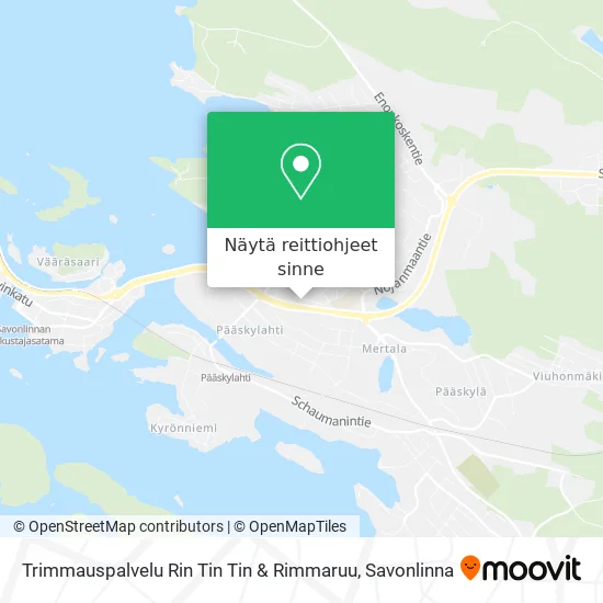 Trimmauspalvelu Rin Tin Tin & Rimmaruu kartta