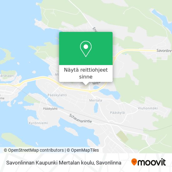 Savonlinnan Kaupunki Mertalan koulu kartta