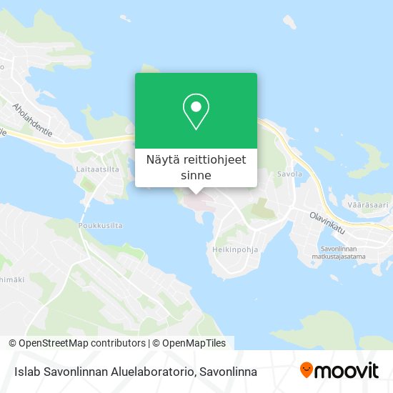 Islab Savonlinnan Aluelaboratorio kartta