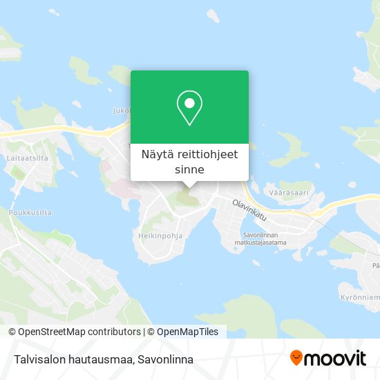 Talvisalon hautausmaa kartta