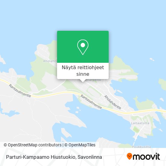 Parturi-Kampaamo Hiustuokio kartta