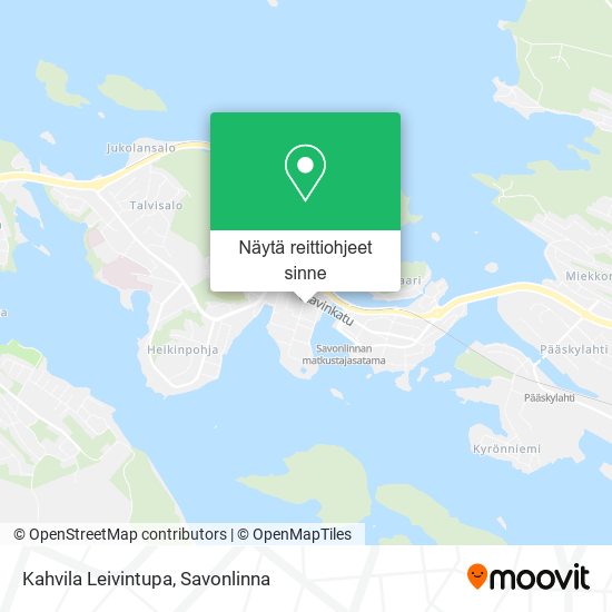 Kahvila Leivintupa kartta
