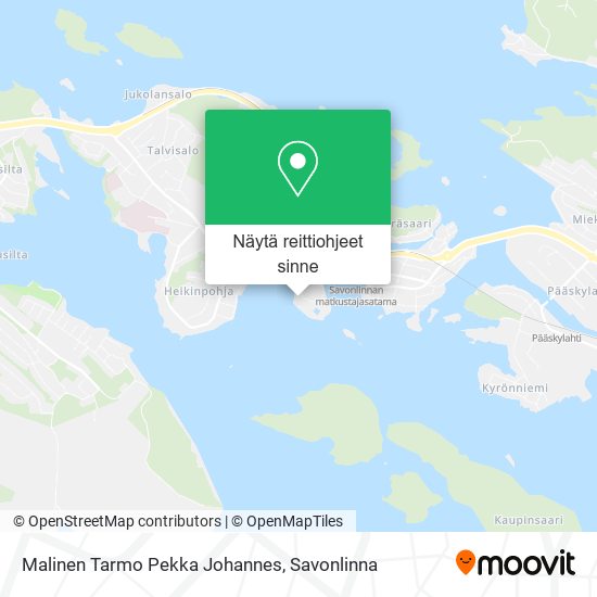 Malinen Tarmo Pekka Johannes kartta