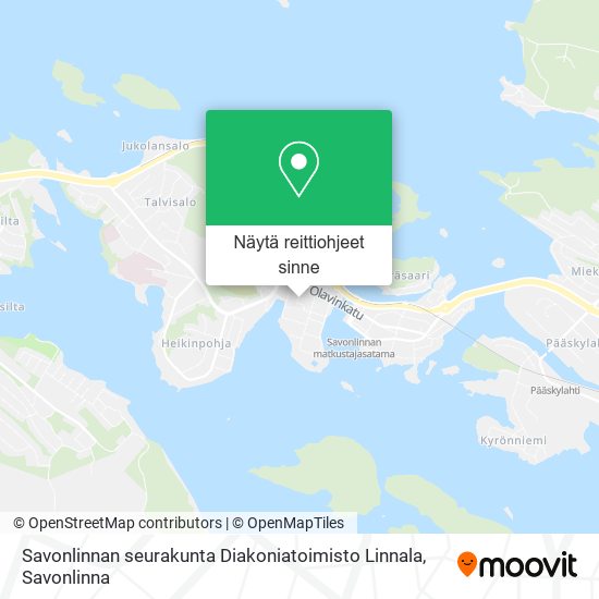 Savonlinnan seurakunta Diakoniatoimisto Linnala kartta