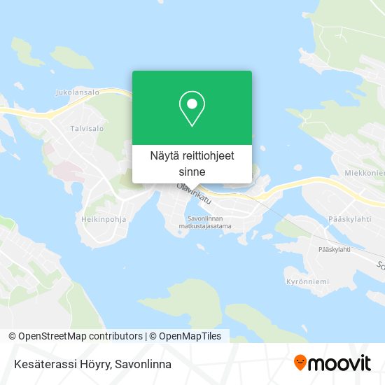 Kesäterassi Höyry kartta