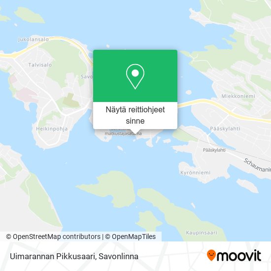 Uimarannan Pikkusaari kartta