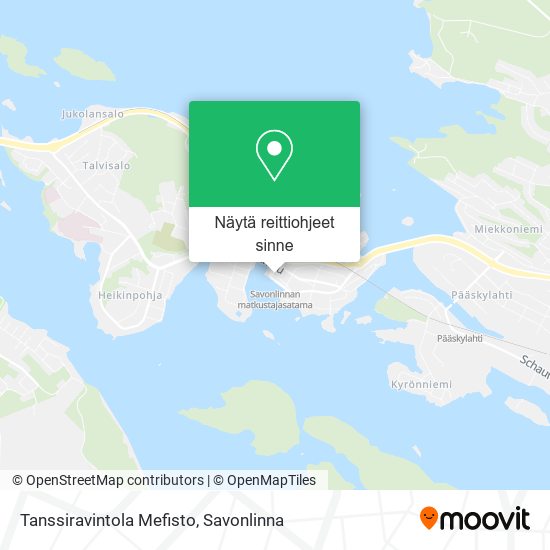 Tanssiravintola Mefisto kartta