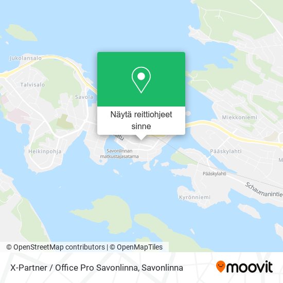 X-Partner / Office Pro Savonlinna kartta