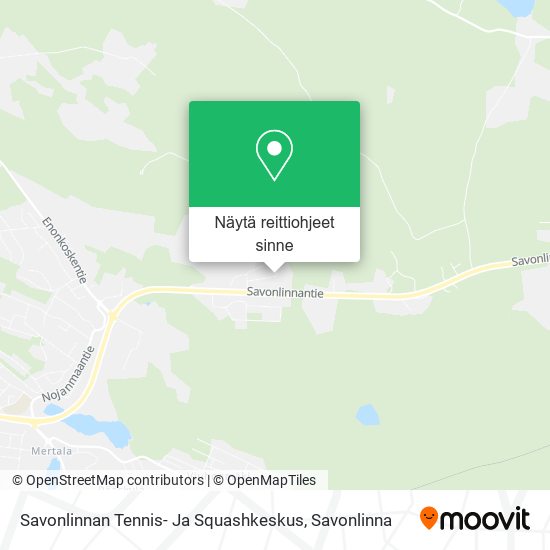 Savonlinnan Tennis- Ja Squashkeskus kartta