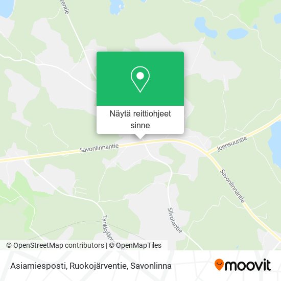 Asiamiesposti, Ruokojärventie kartta