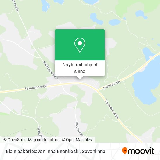 Eläinlääkäri Savonlinna Enonkoski kartta