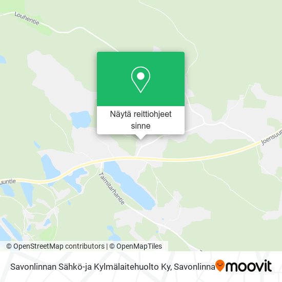 Savonlinnan Sähkö-ja Kylmälaitehuolto Ky kartta