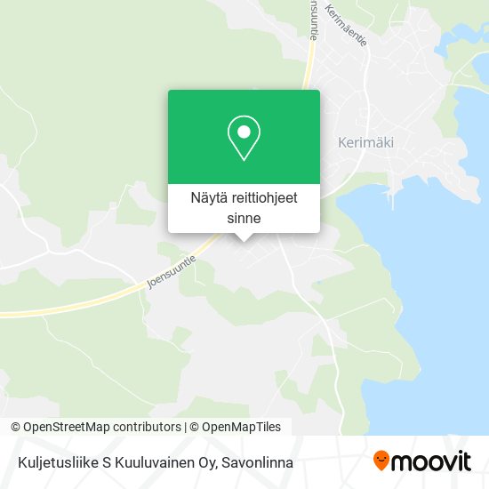 Kuljetusliike S Kuuluvainen Oy kartta