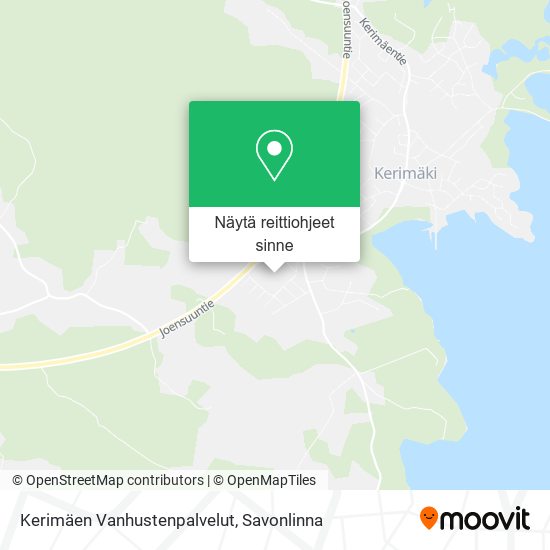 Kerimäen Vanhustenpalvelut kartta