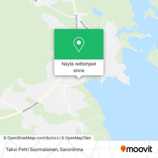 Taksi Petri Suomalainen kartta