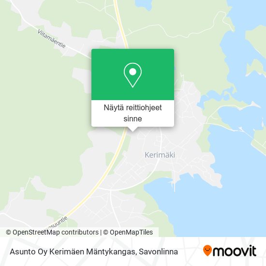Asunto Oy Kerimäen Mäntykangas kartta