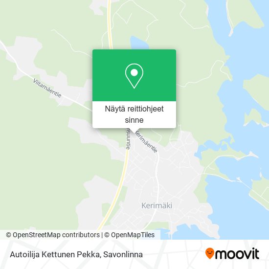 Autoilija Kettunen Pekka kartta