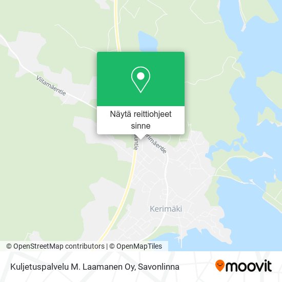 Kuljetuspalvelu M. Laamanen Oy kartta