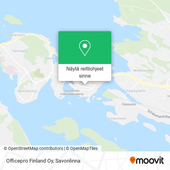 Officepro Finland Oy kartta