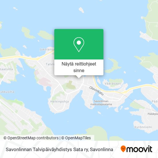 Savonlinnan Talvipãivãyhdistys Sata ry kartta