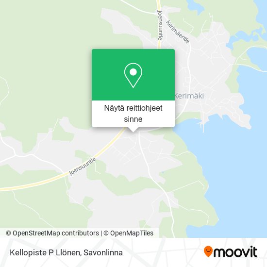 Kellopiste P Llönen kartta