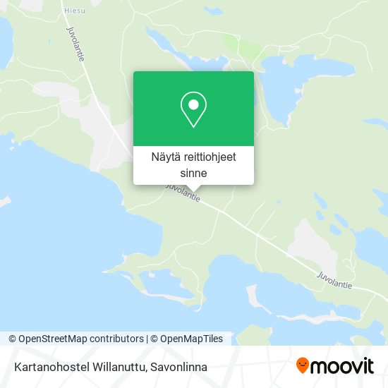 Kartanohostel Willanuttu kartta