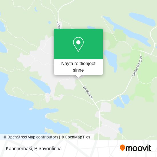 Käännemäki, P kartta