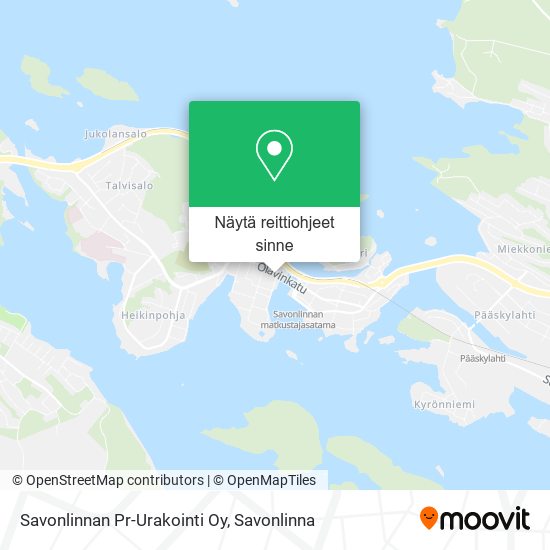 Savonlinnan Pr-Urakointi Oy kartta
