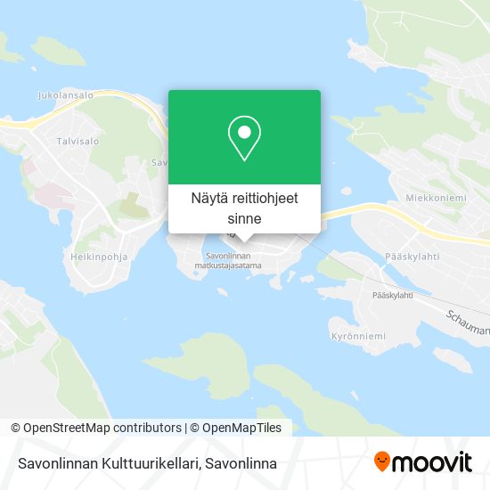 Savonlinnan Kulttuurikellari kartta
