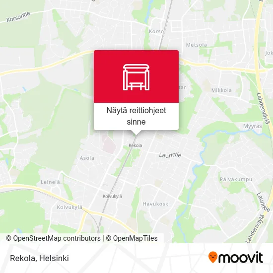Rekola kartta