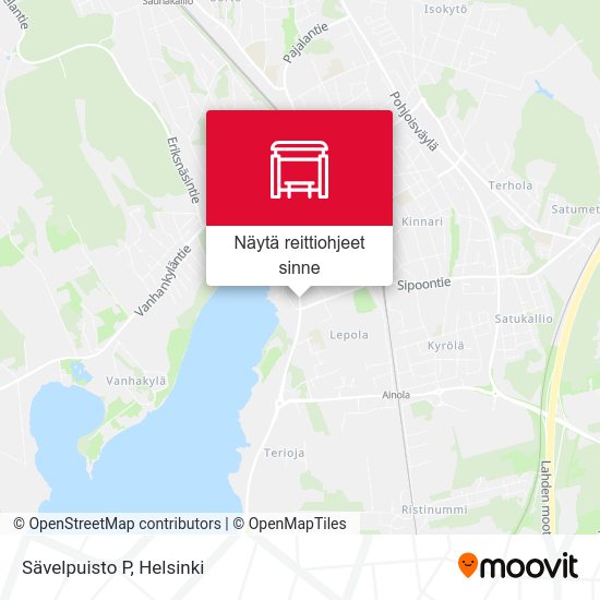 Sävelpuisto P kartta