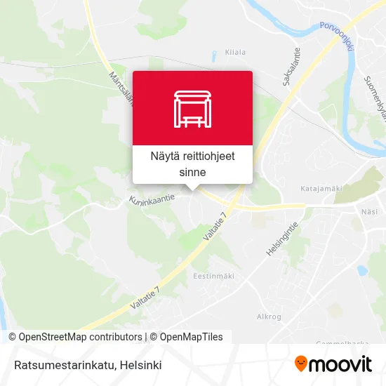 Ratsumestarinkatu kartta