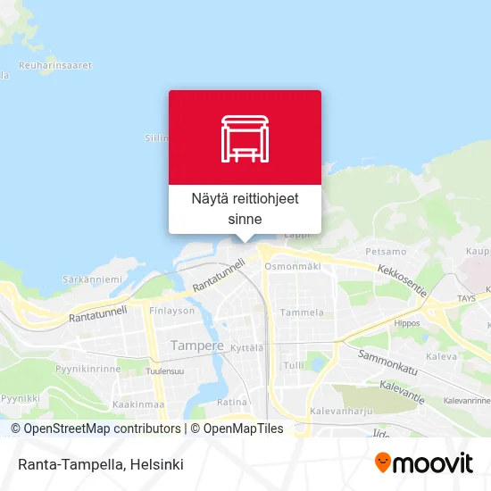 Ranta-Tampella kartta