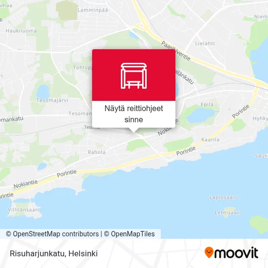 Risuharjunkatu kartta