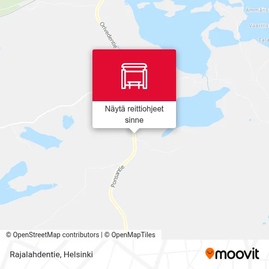 Rajalahdentie kartta