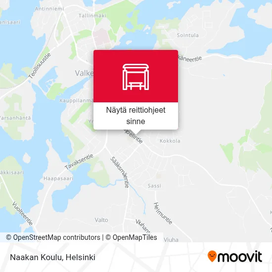 Naakan Koulu kartta
