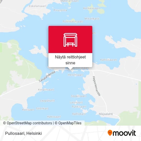 Pullosaari kartta