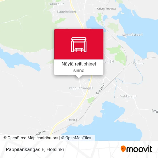 Pappilankangas E kartta