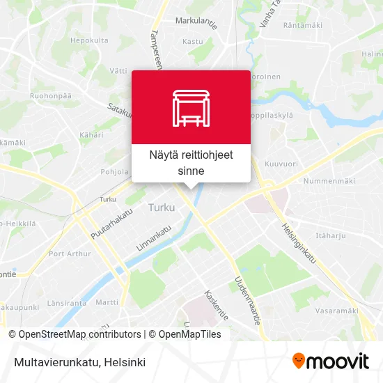 Multavierunkatu kartta