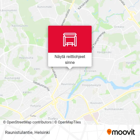 Raunistulantie kartta