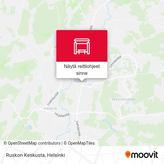 Ruskon Keskusta kartta