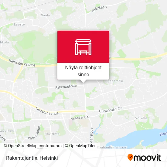 Rakentajantie kartta