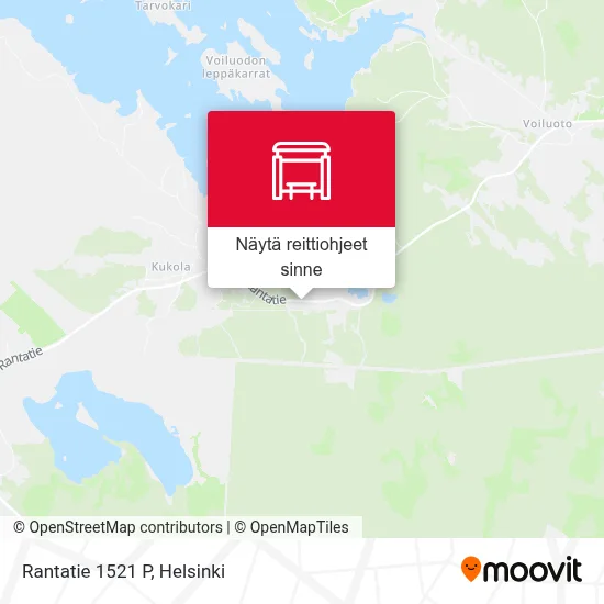 Rantatie 1521 P kartta