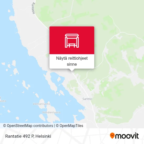 Rantatie 492 P kartta