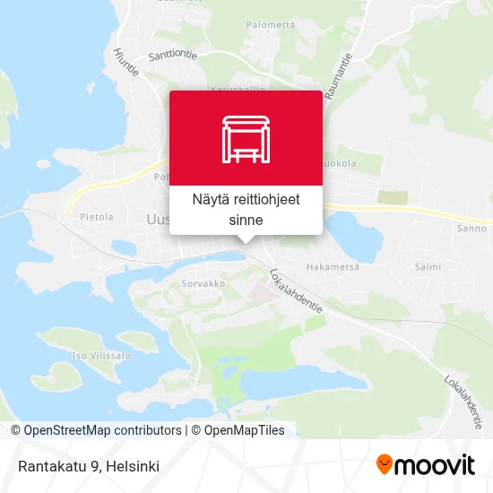 Rantakatu 9 kartta