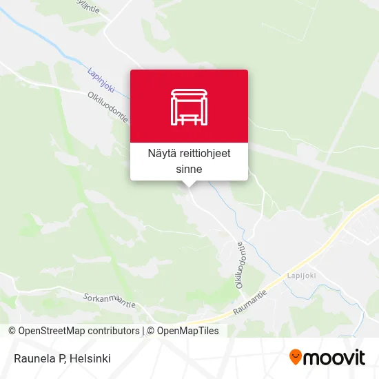 Raunela P kartta